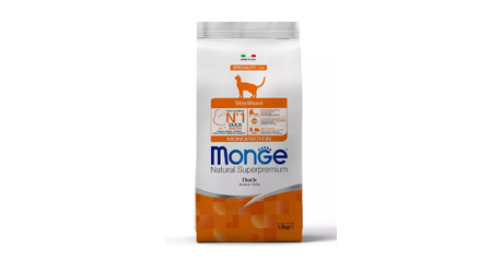 Корм Monge Cat Monoprotein Sterilized (Утка) для кошек