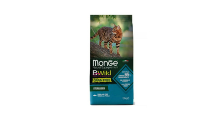 Корм Monge Cat Bwild Grain Free Sterilized (Тунец) для кошек
