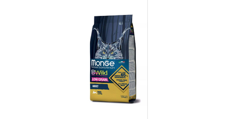  Корм Monge Cat Bwild Low Grain Adult (Зайчатина) для кошек