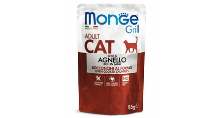 Monge Пауч Grill Adult Cat (Ягненок)