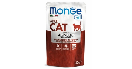 Monge Пауч Grill Adult Cat (Ягненок)