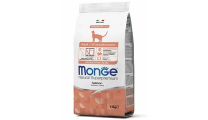 Корм Monge для взрослых кошек, из лосося, Speciality Line Monoprotein, 1,5 кг 
