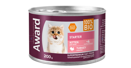 Award Kitten Starter Паштет (Индейка)
