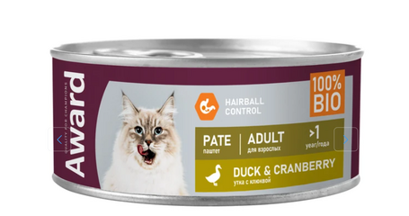 Award Cat Паштет (Утка с клюквой)