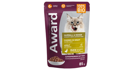 Award Cat Hairball & Indoor (Утка в соусе)