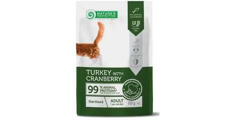 Nature's Protection Консервы Adult Sterilised (Индейка и клюква)