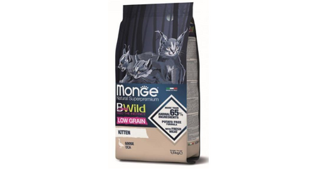 Monge Cat Bwild Low Grain Kitten (Гусь)