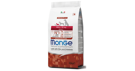 Monge Dog Speciality Adult Mini (Ягненок, рис, картофель)