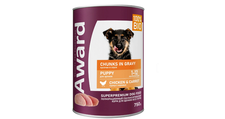  Award Puppy (Курица с морковью в соусе)