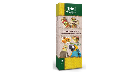 Triol Original Лакомство для попугаев с фруктами и мёдом