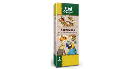 Triol Original Лакомство для попугаев с фруктами и мёдом
